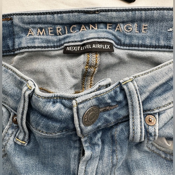 AMERICAN EAGLE Jeans Women 28x30 Next Level Airflex Slim Destroyed Jeans - Picture 3 of 15